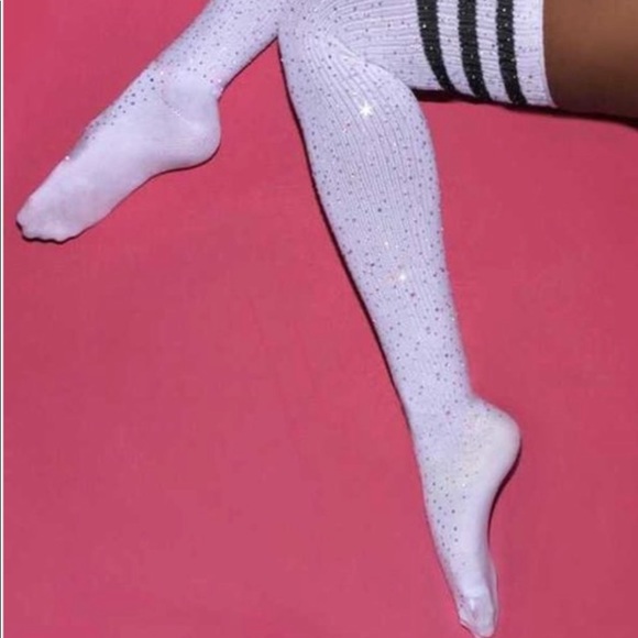 Stunning all rhinestone over the knee socks. - Picture 2 of 2